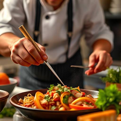 Imagen del programa 'Sabor Latino' mostrando al chef preparando un plato tradicional latino.
