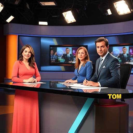 Imagen promocional del programa 'Noticias al D칤a' mostrando a los presentadores en el set de noticias.